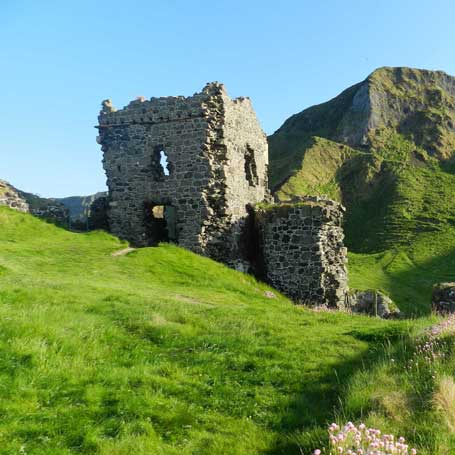 Voyage en Irlande : Le château de Kinbane à Cregganboy en Irlande